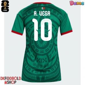 Mexico Alexis Vega #10 Hjemmebanetrøje Dame VM 2026 Kort ærmer